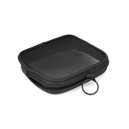 patu Mesh Travel Toiletry Bag, Transparent Standing Pouch, Portable Shaving Washing Kits Organizer, Personal Care Trip Case, 4 Packs, Size S, Black - size: Small, Black (4 Pack)