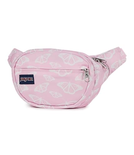 JanSport Fifth Avenue Waist Bag w/Adjustable Strap, Flutter By Pink - color: Flutter By Pink Ice