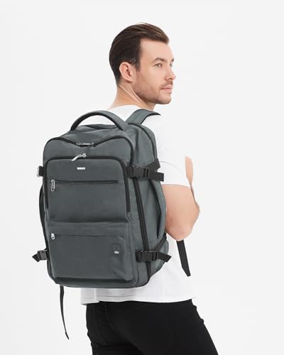WANDF Personal Item Travel Bag 18x14x8, Carry On Laptop Backpack(Grey) - color: C-grey, size: 18x14x8