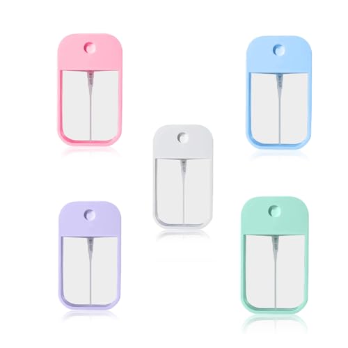 5Pcs Refillable Spray Bottle,Portable Card Spray Bottle,Pocket Refillable Perfume Bottles(45ml) - color: colorful-C