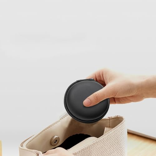 Earphone Case MAS CARNEY Headphone Earbud Hard Protective Carrying Case Bag - color: Blue, style: Round