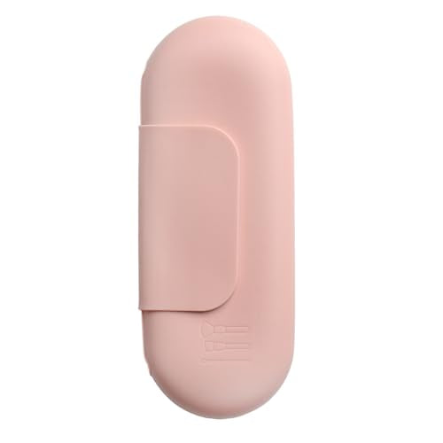Silicone Makeup Brush Holder Travel Case – Soft Portable Makeup Brush Bag with Magnetic Closure, Large Cosmetic Brush Organizer for Travel, Anti-Fall Out Makeup Brush Storage Pouch, Pink