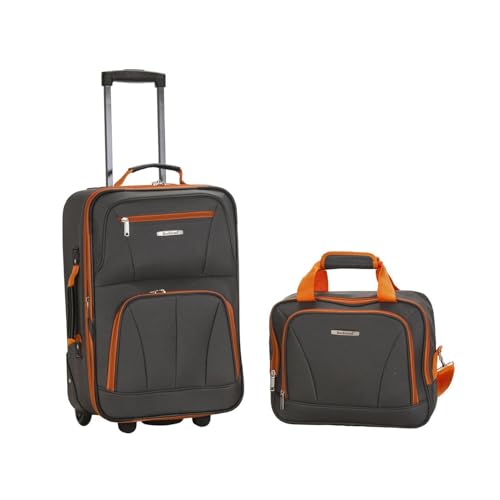 Maykoosh Expandable Softside Luggage Set - 2 Piece Rolling Travel Bags with Wheels