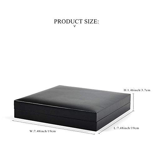 Oirlv Black Necklace Case,Big Necklace Gift Box for Women,Jewelry Set - color: Jewelry set box