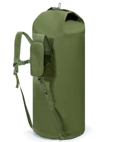 PGmoon Military Duffle Bag,110L Extra Large Army Backpack