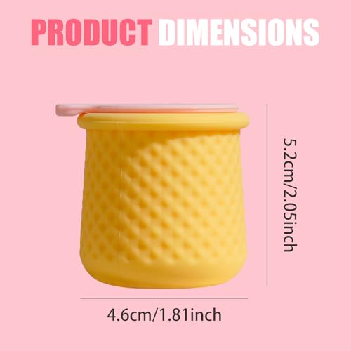 JPNK 4 Pack Silicone Travel Containers for Toiletries, TSA Approved 1.8oz Leak-Proof Cream Jars, BPA Free Cosmetic Containers with Lids for Face Hand Body Lotion, Cream