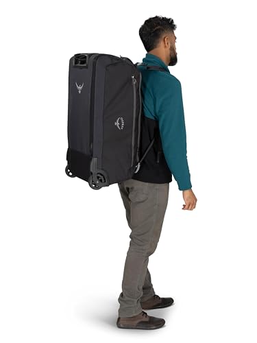 Osprey Daylite 85L Wheeled Collapsible Travel Duffel Bag, Black OS - color: Black, size: 85L