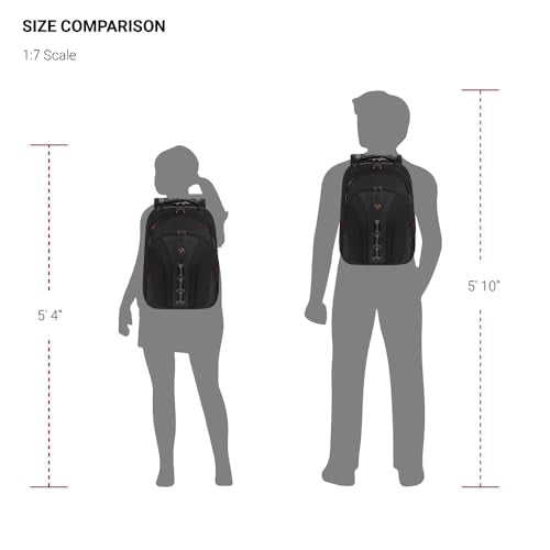 Wenger Legacy 16 inch Laptop Backpack, Men's and Women's Laptop Bag, Black/Gray, One Size - style: Wenger Legacy Laptop Backpack