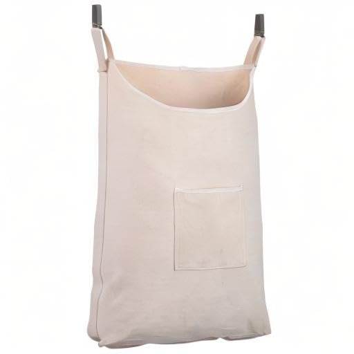 Hanging Laundry Hamper with Front Pocket, Beige, 65 Liters - color: Beige, size: 65 Liters