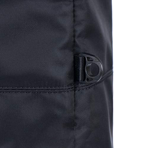 Unisex Large Travel Weekender Bag Overnight Duffle Bag Gym Tote Bag in Trolley Handle (Black) - color: Black
