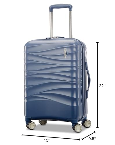 American Tourister 20-inch Spinner, Slate Blue, 20-inch Spinner - color: Slate Blue, size: 20-Inch Spinner