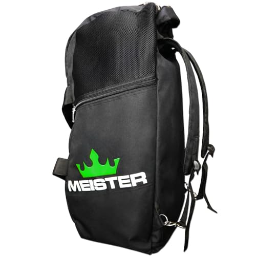 Meister Vented Convertible Duffel/Backpack Gym Bag - Ideal Carry-On - color: Black w/ Electric Green