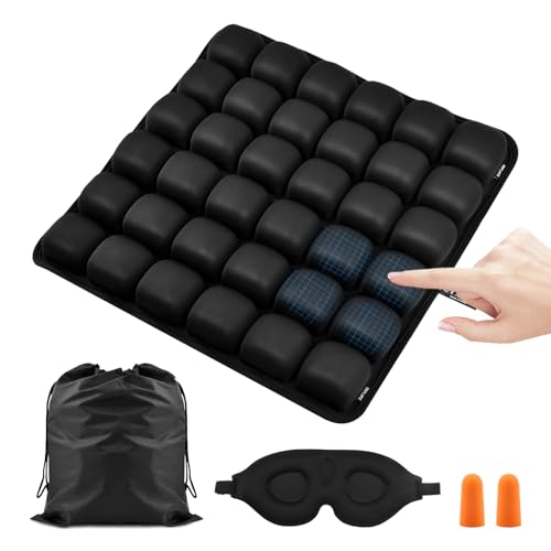 Travel Cushion Airplane Seat,Inflatable Air Seat Cushion for Long Flight