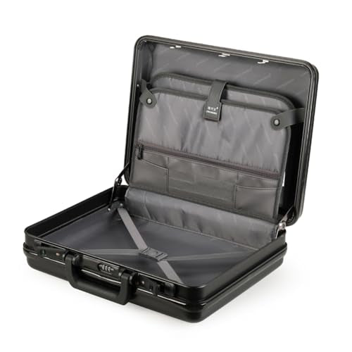 Baxi&barna ABS&PC Business Briefcase, Security Lockbox for Important Documents, New Aluminum Frame Money Box