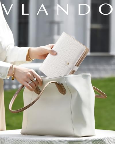 VLANDO Travel Jewelry Organizer,Loose-Leaf with Clear Velvet Pouches,White - color: 07.White-Crocodile