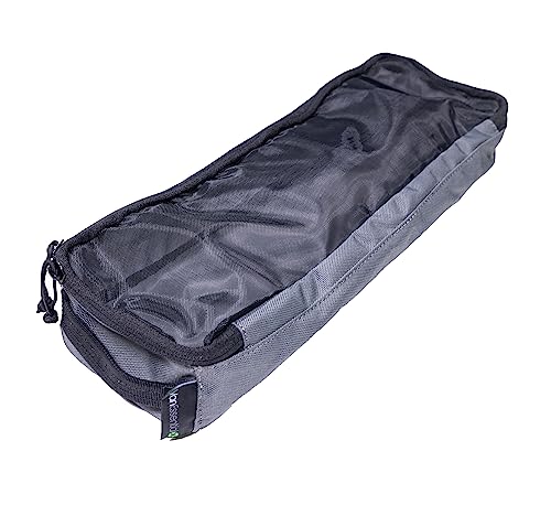VanEssential Packing Cube with Transparent Mesh Top Small - Charcoal Gray - color: Charcoal Gray, size: Small: 15" x 4.5" x 2"