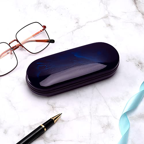 Vemiss Hard Shell Eyeglass Cases, Lightweight Portable Glasses Case for Women Men - color: A-blue Purple
