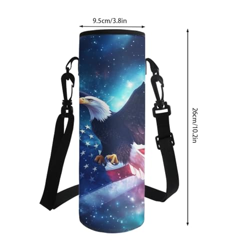 Bald Eagle Kids School Backpack for Boys 5-7 - 4PCS Back to School Set 4th July Design 17 Inch Backpack with Lunch Box for Elementary & Kindergarten Student Lightweight Bookbags - color: Bald Eagle
