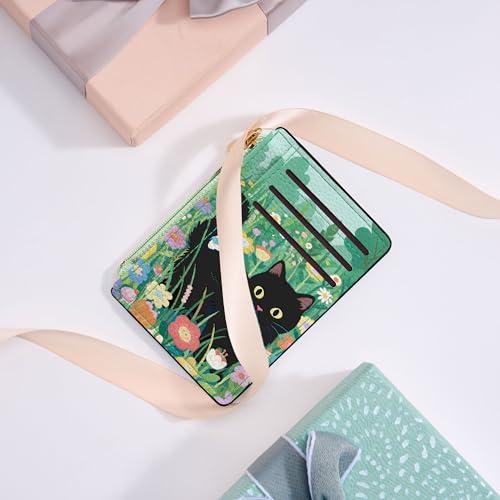 Tipmile Womens Credit Card Holder Wallet, Small Slim RFID Blocking Sleeve - color: Kitten