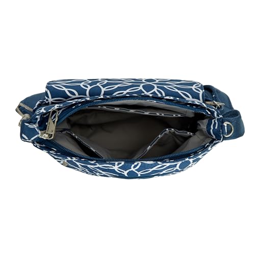 Travelon Anti-Theft Classic Mini Shoulder Bag - color: Woven Flower