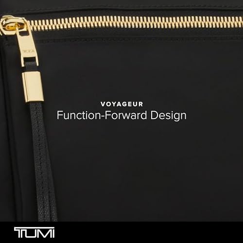 TUMI Womens Contine Weekender - color: Black & Gold Hardware