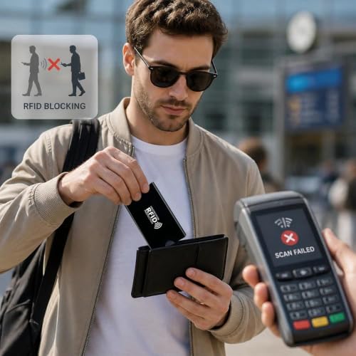 30 Pack RFID Blocking Sleeves, Credit Card Protector Holders for Contactless Cards - color: Black