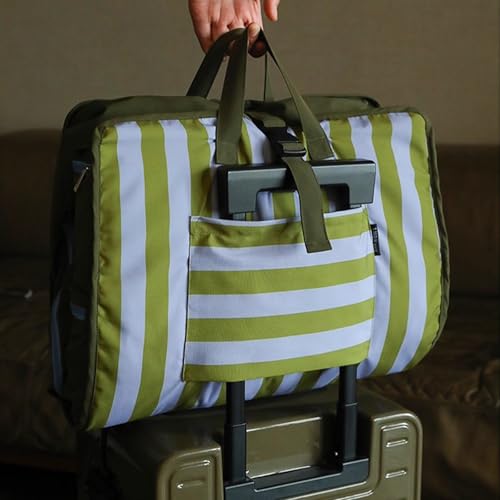 4-in-1 Hanging Travel Suitcase Organizers for Travel Accessories Essentials - color: Light Blue Green