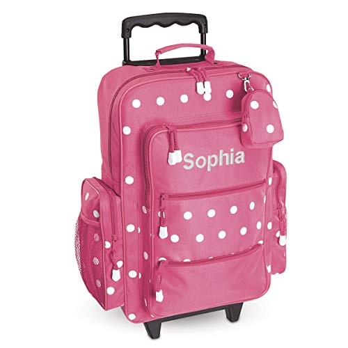 Lillian Vernon Personalized Kids Rolling Luggage - color: Pink