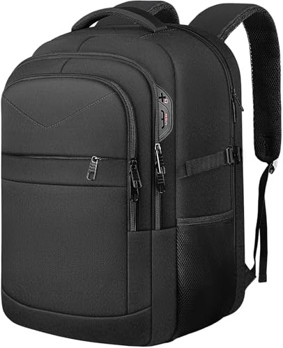 16" Travel Laptop Backpack, Airline Approved Bag, Black - color: Black, size: 16 Inch(35L)