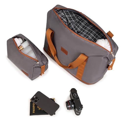 Cobens Luggage Sets 5 Piece with Spinner Wheels, 20/24/28inch - color: Gray