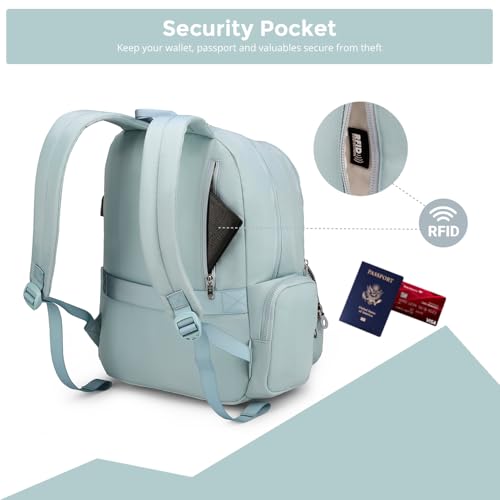 Swissdigital Design Women's College Backpack 15.6-Inch Laptop SD1711-14 - color: Teal Blue