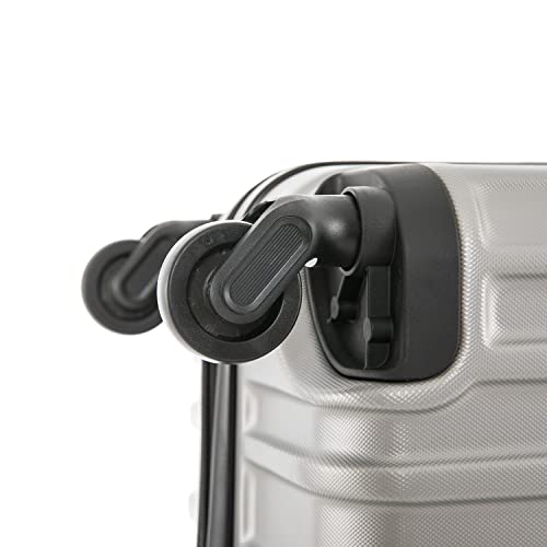 InUSA VASTY 24-Inch Medium Hardside Spinner Luggage Lightweight Grey - color: Grey, size: 24 Inch