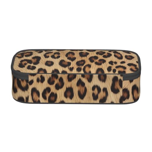 Gkyygk Brown Leopard Big Capacity Makeup Toiletry Bag For Men Women - color: Brown Leopard