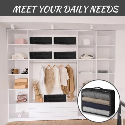 Silkfly 8 Pcs XL Packing Cube for Travel Luggage,Simple,Black - color: Black, size: Simple