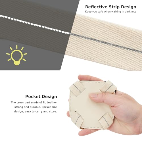 Travelkin Luggage Straps Bag Bungee for Suitcase Add a Bag TSA Approved - color: Almond white