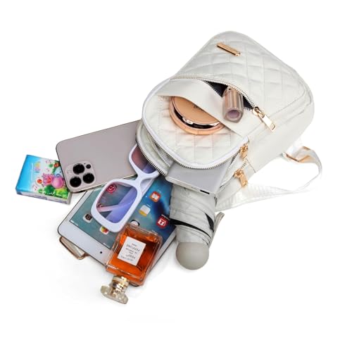 AOSTIHOT Small Crossbody Bags Sling Bag for Women Men, Casual Sling Backpack Cross Body Travel Hiking Backpack - color: C Beige