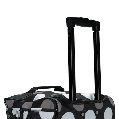 Rockland Rolling Duffel Bag, Black, 22" - color: 새로운 블랙 도트, size: 22-Inch
