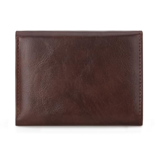 Montana West Wallet Women Small Trifold Wallet RFID Blocking Minimalist Wallets with ID Window - color: Coffee