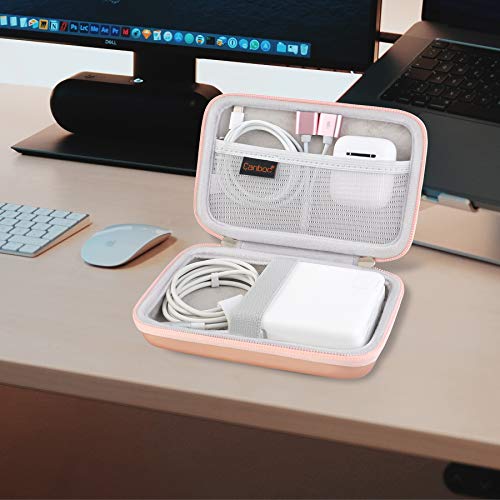 Canboc Case for MacBook Air Pro Charger MagSafe/MagSafe 2 Power Adapter - color: A-Rose Gold