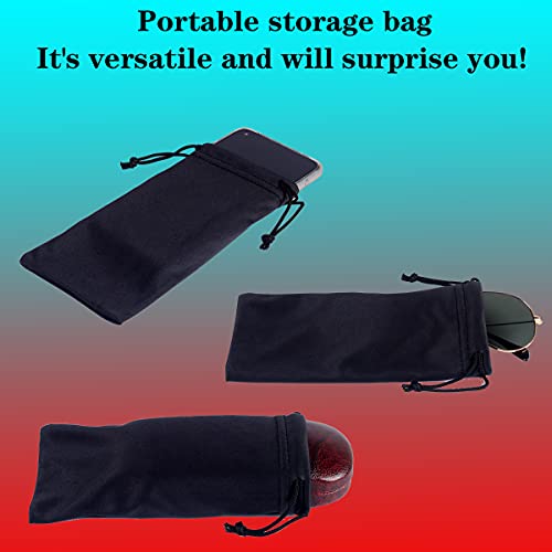 ADBGV 3Pcs Unisex Hard Shell Eyeglasses Cases, Protective Case For Glasses,Sunglasses Case with Cleaning Cloth - color: A_purple+green+blue