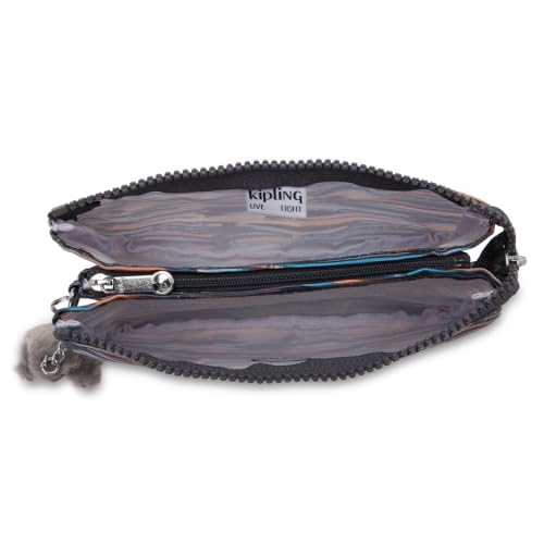 Kipling Women's Creativity Large Pouch, Versatile Cosmetics Kit, Lightweight Travel Organizer - color: MINERAL STRIPES