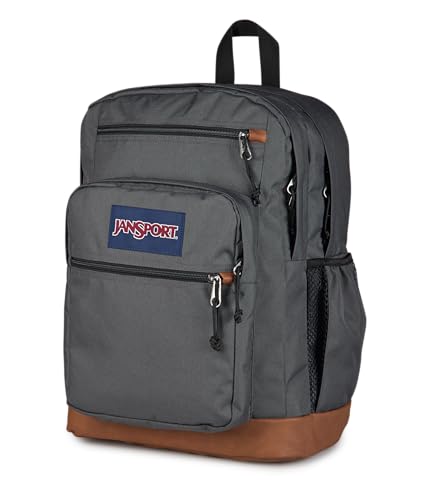 JanSport 34L Cool Backpack – 15-inch Laptop Sleeve, Smokey Grit | Ergonomic Straps, Waterbottle Pocket, Campus Weekender Travel Rucksack - color: Smokey Grit