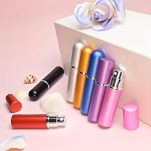 4 Pcs Refillable Perfume Atomizer, Travel Perfume Bottle Refillable and Leak-Proof, Portable Empty Cologne Atomizer, Mini Refillable Perfume Bottle for Pocket, Easy to Refill Decant Sprayer (5 ml) - size: 5 ml
