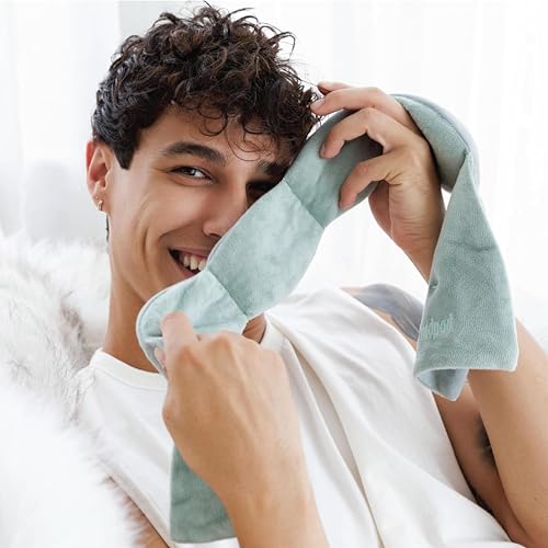nodpod Patented Gentle Pressure Sleep Mask, Weighted Eye Mask - color: Sage Cotton