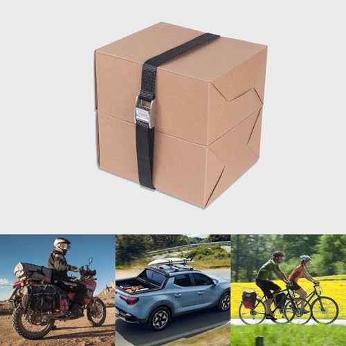 Ayaport Lashing Straps with Stainless Steel Cam Buckle 0.75" x 4', 4 Pack - color: Black-Stainless, size: 0.75'' x 48''