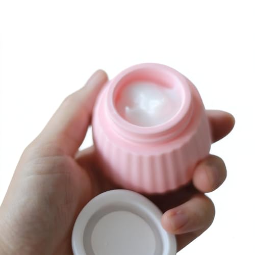 Travel Silicone Cream Containers, 4-Pack 40ml Refillable Skincare Jars