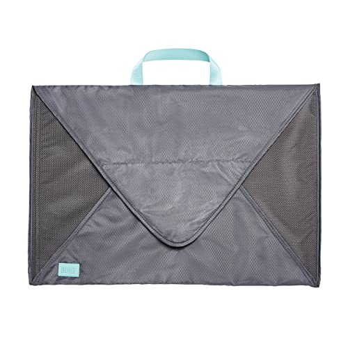 BUILT Shirt Folding Cube, Travel Shirt Folder Packing Luggage Organizer, Crease and Wrinkle Free, Gray Quiet Shade