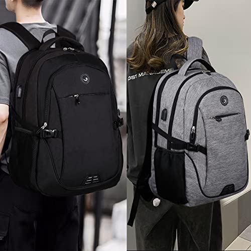 SHRRADOO Travel Laptop Backpack for Men Women, College High Schoolbag - color: Black