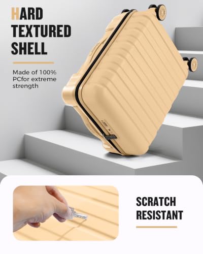 Lekesrping 16 Inch Underseat Carry On Luggage for Women, Brown - color: brown, size: 16 Inch