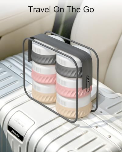 Quatish 6 Pack Travel Size Containers for Toiletries, 1oz, Dusty Pink - color: Dusty Pink, size: 1 Ounces